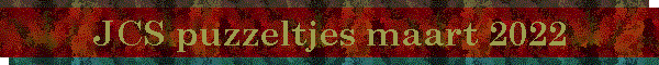 JCS puzzeltjes maart 2022